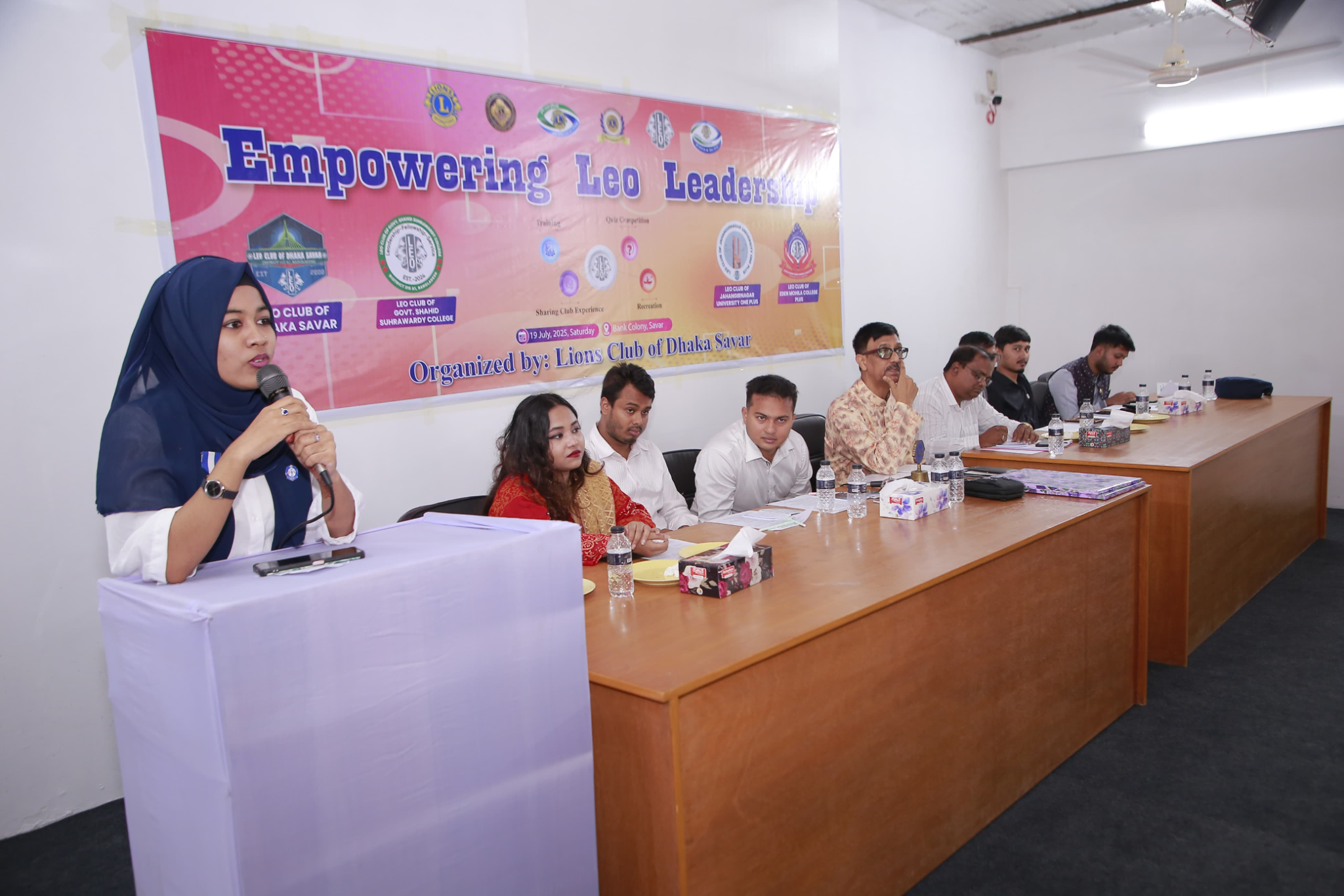 Sadia Jahan Tuba with Leo leaders