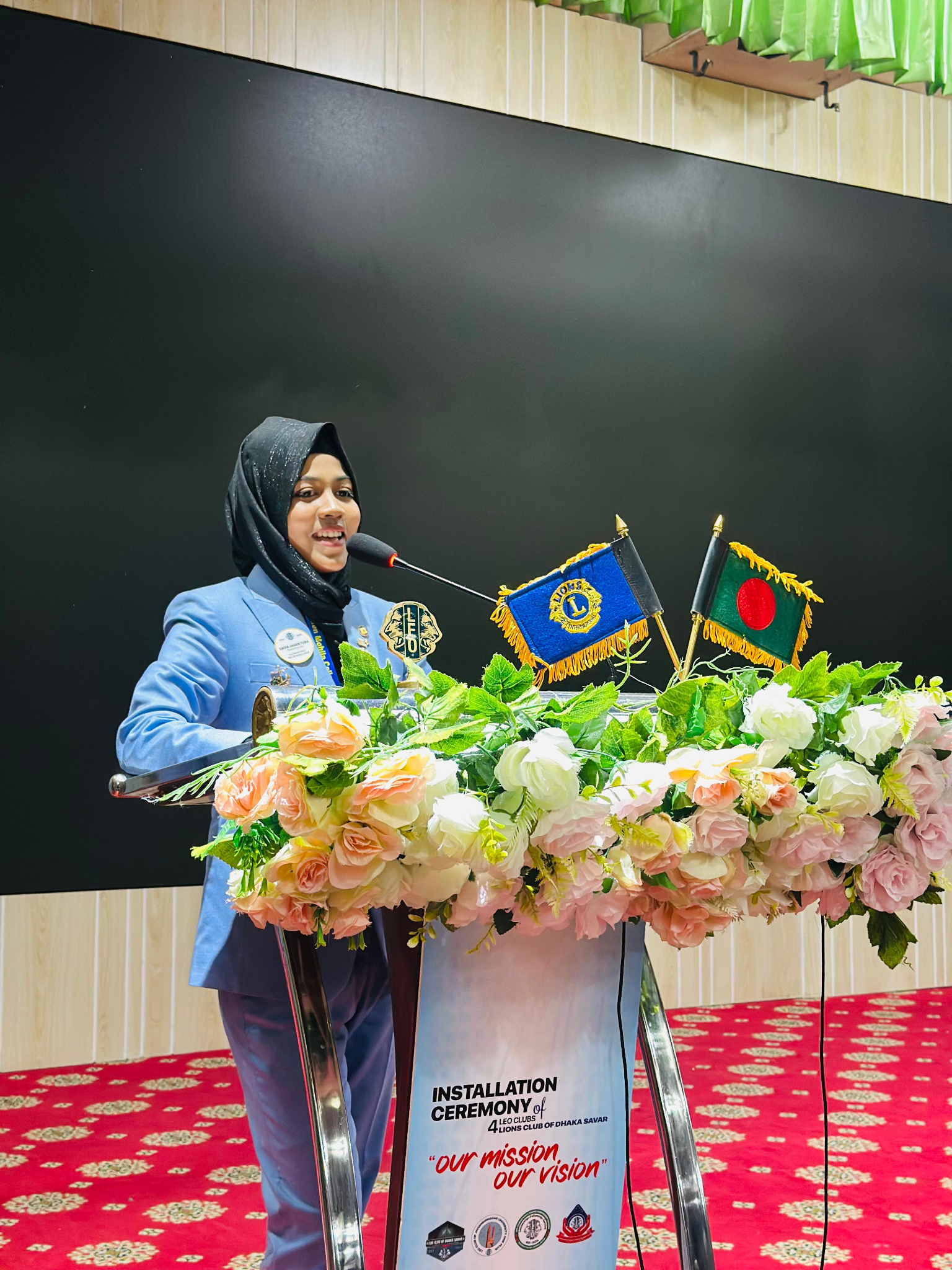 Sadia Jahan Tuba at a leadership installation